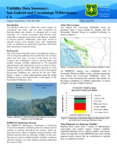 Visibility / Air pollution / Angeles National Forest / San Gabriel Mountains / Haze / Smog / Particulates / Mist / Cucamonga Wilderness / Atmospheric sciences / Meteorology / Pollution