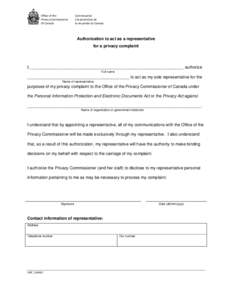 Data privacy / Human rights / Privacy Commissioner of Canada / Personal Information Protection and Electronic Documents Act / Internet privacy / Medical privacy / Personally identifiable information / Information and Privacy Commissioner / Ann Cavoukian / Privacy / Ethics / Privacy law