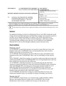 Flood control / Hydrology / Flood warning / Flash flood warning / Mecosta County /  Michigan / National Weather Service / Flood / Floods in the United States: 1901–2000 / Meteorology / Atmospheric sciences / Weather