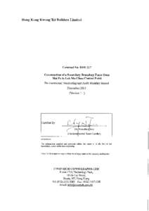 Hong Kong Kwong Tai Builders Ltd.  Contract No. SS W317 Construction of a Secondary Boundary Fence from Mai Po to Lok Ma Chau Control Point Monthly EM&A Report – December 2011