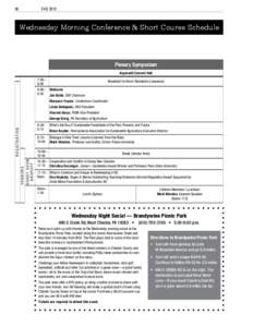 36	  EAS 2013 Wednesday Morning Conference & Short Course Schedule