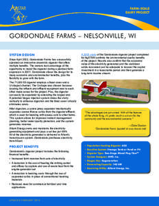 STAR  FARM-SCALE DAIRY PROJECT  GORDONDALE FARMS – NELSONVILLE, WI