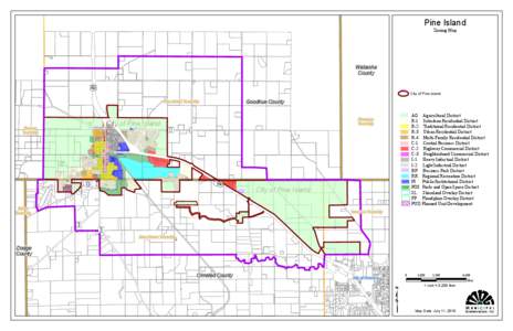 Pine Island  Zoning Map Urban Growth Boundary