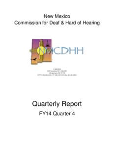 New Mexico Commission for Deaf & Hard of Hearing  NMCDHH 2500 Louisiana NE • Suite 400 Albuquerque, NM 87110