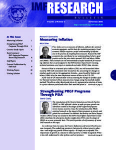 IMF Research Bulletin; September 2006