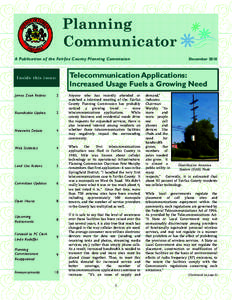 Planning Communicator A Publication of the Fairfax County Planning Commission December 2010