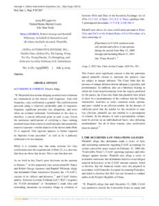 George v. China Automotive Systems, Inc., Slip Copy[removed]Fed. Sec. L. Rep. P 97,[removed]WL[removed]United States District Court, S.D. New York.