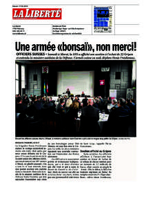 Datum: [removed]La Liberté 1700 Fribourg[removed]www.laliberte.ch