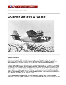 U.S. Coast Guard Aviation History  Grumman JRF[removed]G 