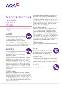 Piccadilly Gardens / Manchester city centre / Bus stop / Manchester Airport / Oxford / Transport in Manchester / Knutsford railway station / Greater Manchester / Local government in England / Manchester