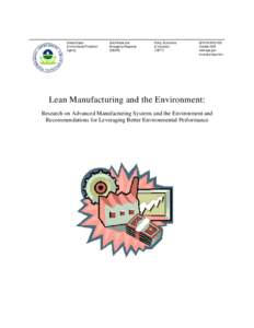 Lean Manufacturing & the Environment