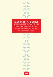 Managing Sex Work  Information for Third Parties and Sex Workers in the Incall and Outcall Sectors of the Sex Industry