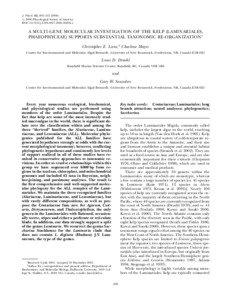 J. Phycol. 42, 493–[removed]r 2006 Phycological Society of America DOI: [removed]j[removed]00204.x