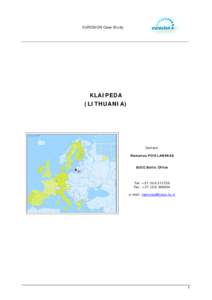 EUROSION Case Study  KLAIPEDA (LITHUANIA)  Contact: