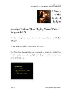 Microsoft Word - Lesson 06  Judges_Gideon_Thou Mighty Man of Valor.doc