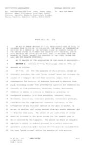 MISSISSIPPI LEGISLATURE  REGULAR SESSION 2005 By: Representatives Lott, Gunn, Baker (8th), Staples, Mims, Fillingane, Aldridge, Davis,