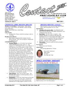 AMA #1256  Official Newsletter of the 2010 Club Officers President: Chet Thayer