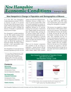 New Hampshire Economic Conditions, February 2013