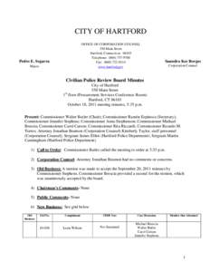 CITY OF HARTFORD OFFICE OF CORPORATION COUNSEL 550 Main Street Hartford, Connecticut[removed]Telephone: ([removed]Fax: ([removed]