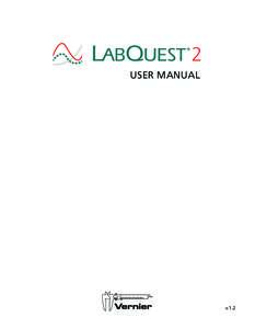 LabQuest Documentation 8-page quick start, new version based on longer general reference outline