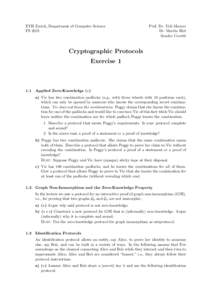 Cryptography / Modular arithmetic / Zero-knowledge proof / Quadratic residue / RSA / FeigeFiatShamir identification scheme / IP / Public-key cryptography