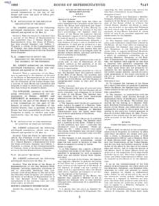 1999  HOUSE OF REPRESENTATIVES Commonwealth of Pennsylvania, presented themselves at the bar of the House and took the oath of office prescribed by law.