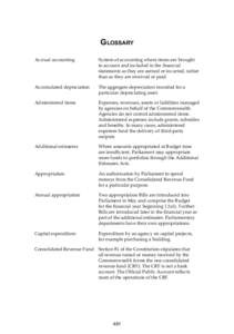 Portfolio Budget Statements[removed]Glossary