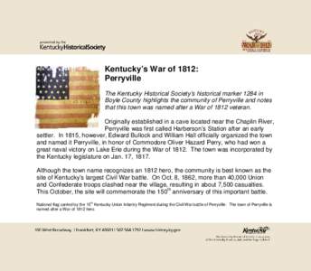 Kentucky in the American Civil War / Chaplin River / Perryville /  Maryland / Battle of Perryville / Oliver Hazard Perry / Boyle County /  Kentucky / Perryville /  Kentucky / Confederate Monument in Perryville / Kentucky / Geography of the United States / Danville micropolitan area
