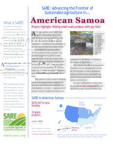 Sustainability / Environment / Agroecology / Pollination management / Sustainable agriculture / American Samoa / Sare / Agriculture / Organic farming / Organic gardening