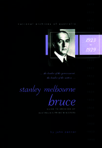 Research Guide - Stanley Melbourne Bruce
