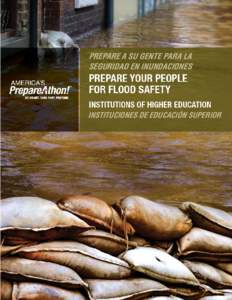 PREPARE A SU GENTE PARA LA SEGURIDAD EN INUNDACIONES - Instituciones de Educación Superior