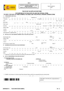 EX-15 Application for Foreigner’s Identification Number (NIE) and Certificates (Organic Lawand Royal DecreeSpaces for registration