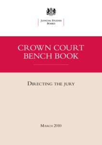 CROWN COURT BENCH BOOK ............................................................... Directing the jury