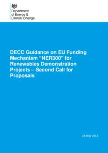 Microsoft Word - DECC Guidance NER300 Renewables Final