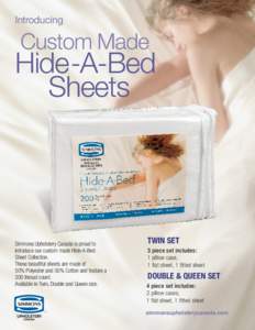 Introducing  Custom Made Hide-A-Bed Sheets