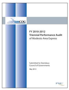 Performance Audit Modesto Transit