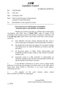 立法會 Legislative Council LC Paper No. AS[removed]Ref  : AM1[removed]