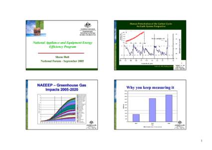 Human Perturbation of the Carbon Cycle: An Earth System Perspective National Appliance and Equipment Energy Efficiency Program Shane Holt