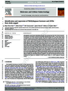 MCE[removed]No. of Pages 8, Model 5G 1 June 2013 Molecular and Cellular Endocrinology xxx[removed]xxx–xxx