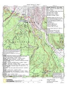 Pacific Crest Trail Oregon Section G