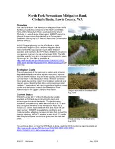 Chehalis River / Washington State Route 6 / Environment / Mitigation banking / Lewis County /  Washington / Wetland / Washington State Department of Transportation / Newaukum River / Geography of the United States / Washington