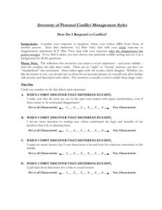 Microsoft Word - Inventory of Personal Cconflict Management Styles.doc