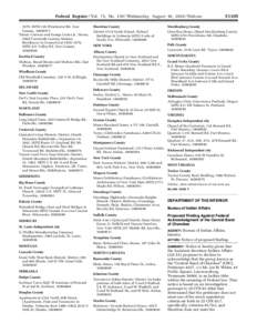 Federal Register / Vol. 75, No[removed]Wednesday, August 18, [removed]Notices 1979, MPS) 128 Winchester Rd, New Canaan, [removed]Tatum, Corinne and George Liston Jr., House, (Mid-Twentieth-Century Modern Residences in Conne