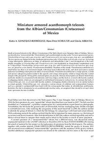 Mesozoic Fishes 5 – Global Diversity and Evolution, G. Arratia, H.-P. Schultze & M. V. H. Wilson (eds.): pp[removed], 14 figs. © 2013 by Verlag Dr. Friedrich Pfeil, München, Germany – ISBN[removed]8