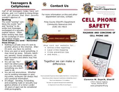 Teenagers & Cellphones Half of all teenagers today have cell phones, and 1 in 5 admit to doing things with cell phones that their parents wouldn’t approve of.