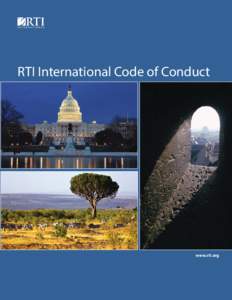 RTI International Code of Conduct  www.rti.org RTI International Code of Conduct