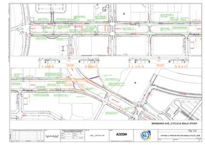 BRISBANE AVE_CYCLE & WALK STUDY  Fig. 3-2 OPTION 2: PROTECTED ON-ROAD CYCLE LANE  