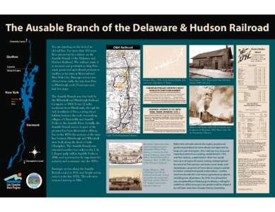 The Ausable Branch of the Delaware & Hudson Railroad Chambly Canal United States  Commencing Sunday, June 25, 1899,