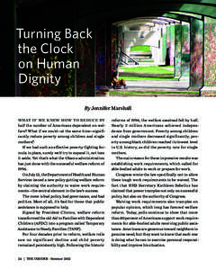 Turning Back the Clock on Human Dignity By Jennifer Marshall What if we knew how to reduce by
