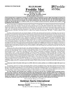 Securities / Mortgage industry of the United States / Subprime mortgage crisis / Stock market / Depository Trust & Clearing Corporation / Settlement / Freddie Mac / U.S. Securities and Exchange Commission / Goldman Sachs / Financial economics / Finance / Investment